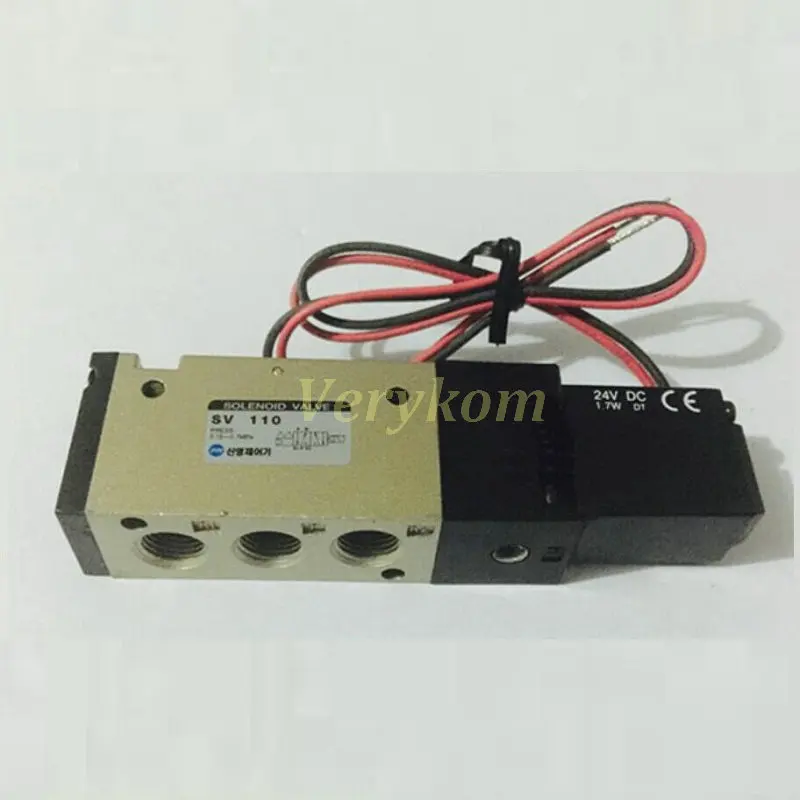 5-ходовые 2-позиционные электромагнитные клапаны 2/5 DC24V SV110 Корея SYM Тип