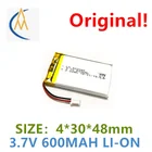 Полимерная литиевая батарея 383048, 383050 в, 3,7 мАч, литиевая батарея, устойчивая к высоким температурам, управляемая навигационная модель игрушки