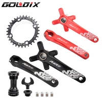 goldix mountain bike crankset hollow integrated 104bcd bicycle crankset 32t34t36t38t40t wide and narrow cranks 170175