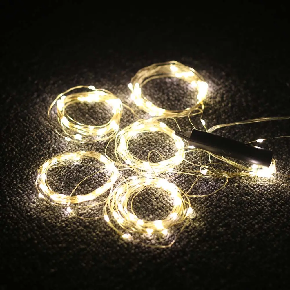300LED 9.8ft 10 нитей Светлячок с гибкой медной проволокой, водонепроницаемый Звездный Светлячок гирлянды для Рождества