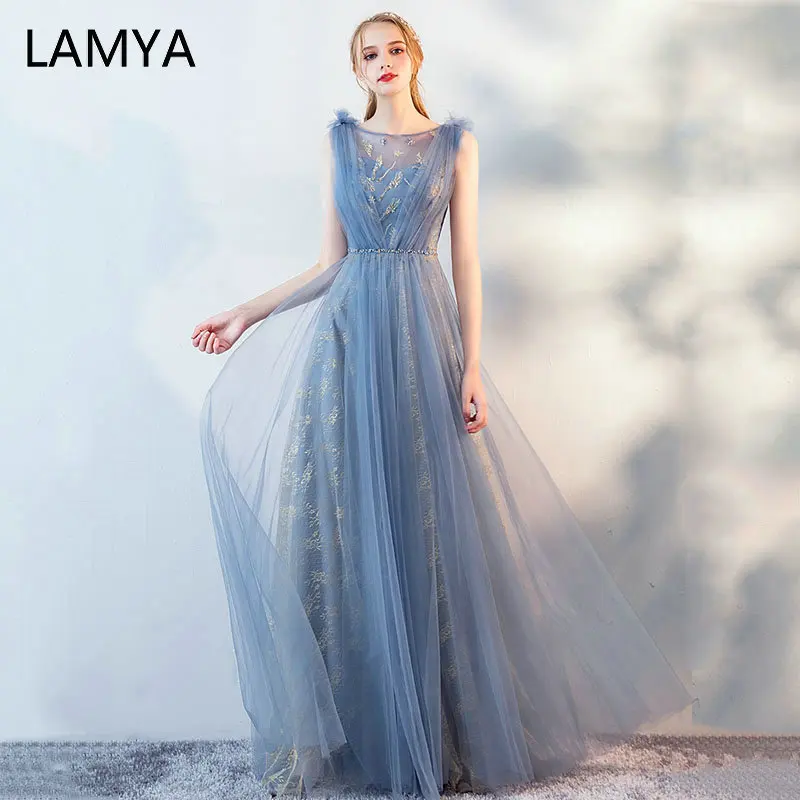 Женское длинное вечернее платье LAMYA расшитый бисером пояс с v-образным вырезом и