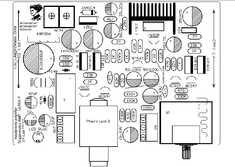 Несимметричный усилитель для наушников HA-PRO класс A MOS FET набор сборки |