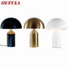 Современная настольная лампа OUFULA, креативный дизайн, прикроватная лампа в виде гриба светодиодный ная настольная лампа для дома