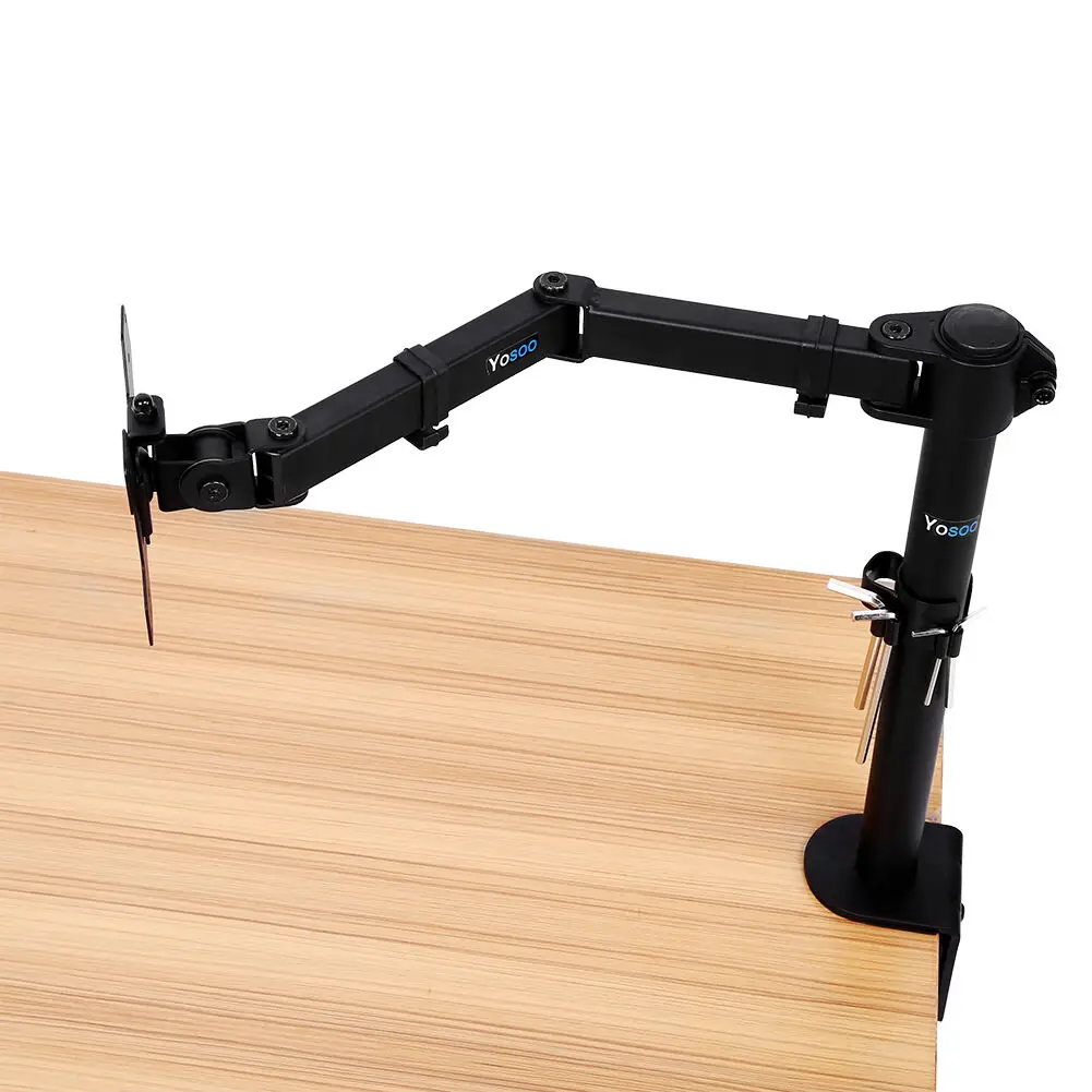 Одной рукой ТВ ЖК-дисплей Монитор Кронштейн монтируемый в стол Шарнирный Рычаг