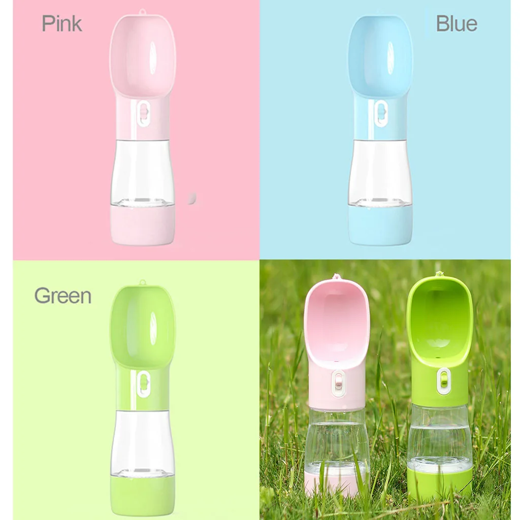 2 In1 Портативный собака бутылка для воды маленький большой собаки путешествия