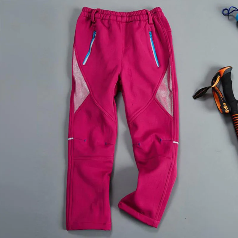 Детские Зимние флисовые спортивные брюки Windprood водонепроницаемые устойчивые к