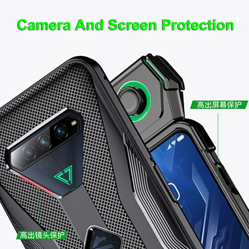 Противоударный мягкий чехол для телефона из ТПУ Black Shark 4S с поддержкой рукоятки 4