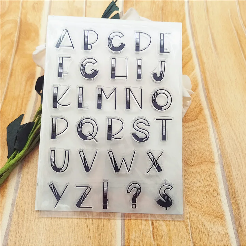 Горячая Распродажа прозрачная печать с буквами 11*16 см силиконовая отметка DIY