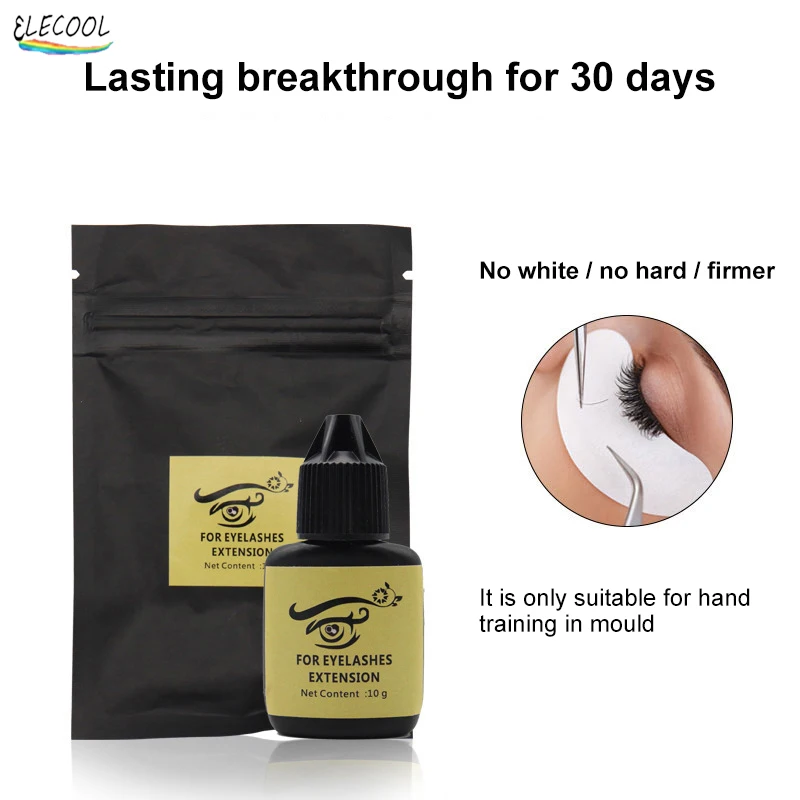 

ELECOOL Eyelash Extension Glue Strong Adhesive For Semi Permanent Lash Fast Drying Powerful Eyelash Extensions Adhesive Cosmetic