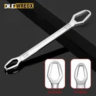 Многофункциональный гаечный ключ с храповым механизмом, двухцелевый ключ для фиксации винтов и гаек, самозатягивающийся ручной инструмент для ремонта