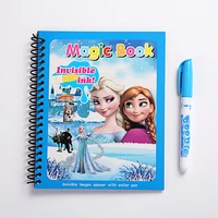 6 style frozen water painting drawing toys graffiti anime action figure watercolour magic book for girls birthday gifts