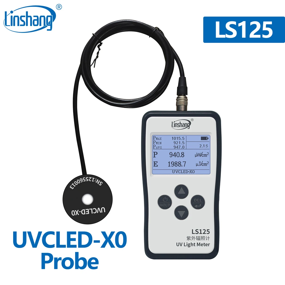 Радиометр Linshang LS126A UVA LS125 измеритель УФ светильник лучения для ртутной лампы