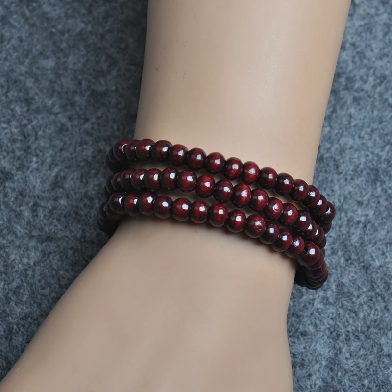 Натуральные буддийские Бусы из сандалового дерева Будда медитация Браслеты для