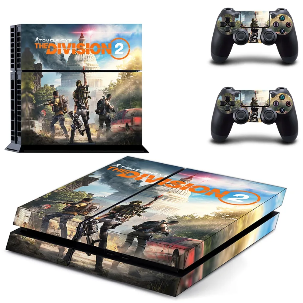 Наклейка The Division 2 PS4 s Play station 4 наклейки для консоли PlayStation и контроллера Скины