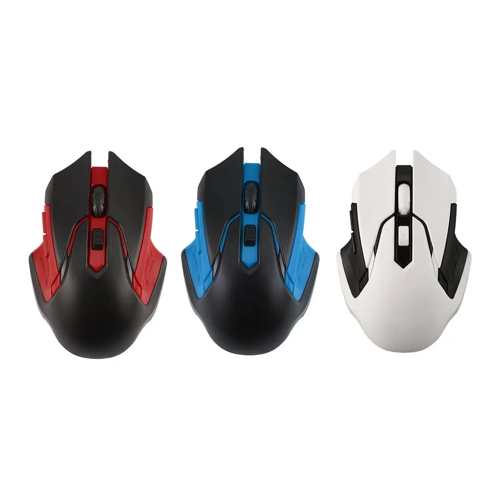 Бесшумная Беспроводная оптическая мышь кнопка отключения звука игровая для