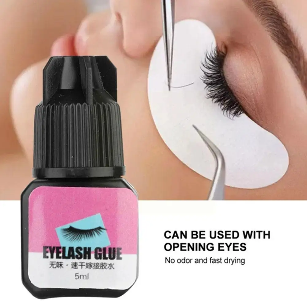 

5 Bottles High Quality Eyelash Grafting Glue For Beginners Adhesive Eyelash Tools Cosmetic Party Dry Quick Girls Daily Eyel B0M7