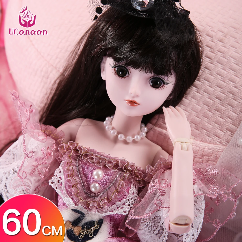 UCanaan 23 6 дюймов BJD куклы с 19 шариковых суставов SD Одежда для кукол наряд обувь парик