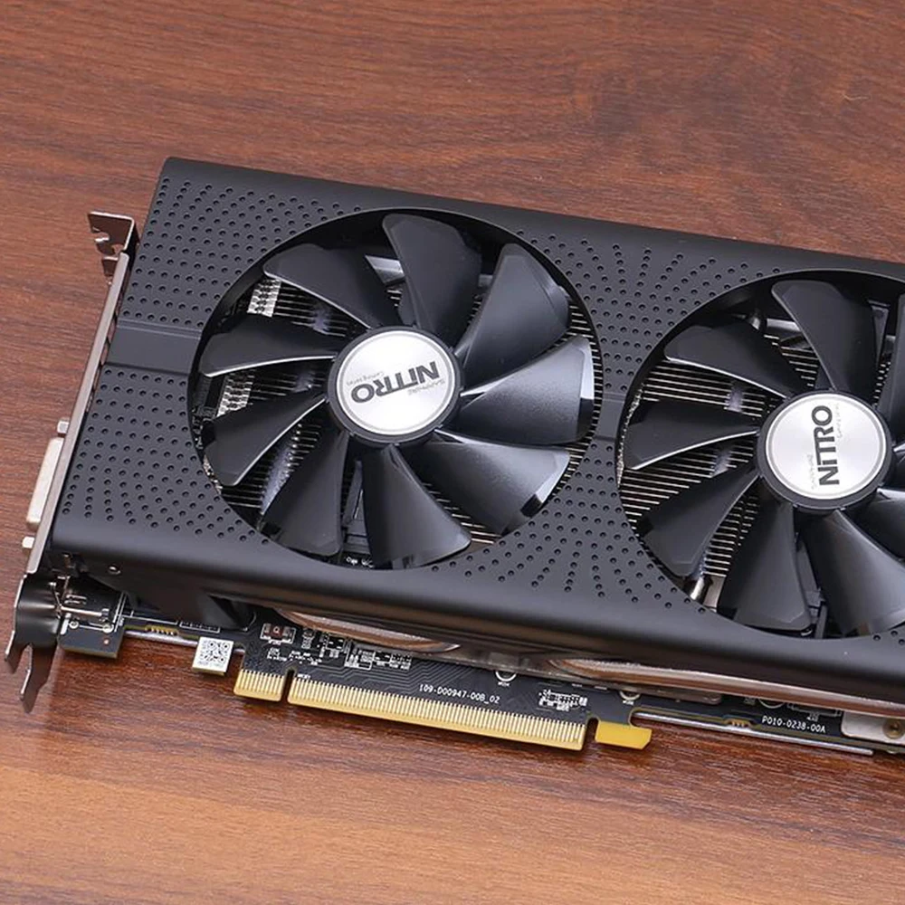 Видеокарта SAPPHIRE AMD Radeon RX480 для игрового ПК GPU 256 бит 8 ГБ GDDR5 б/у карта геймеров |