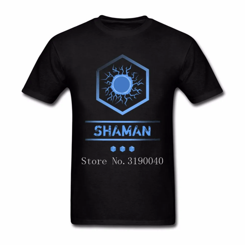 Новинка футболка Hearthstone Футболка мужская шаман класс рубашка короткий рукав