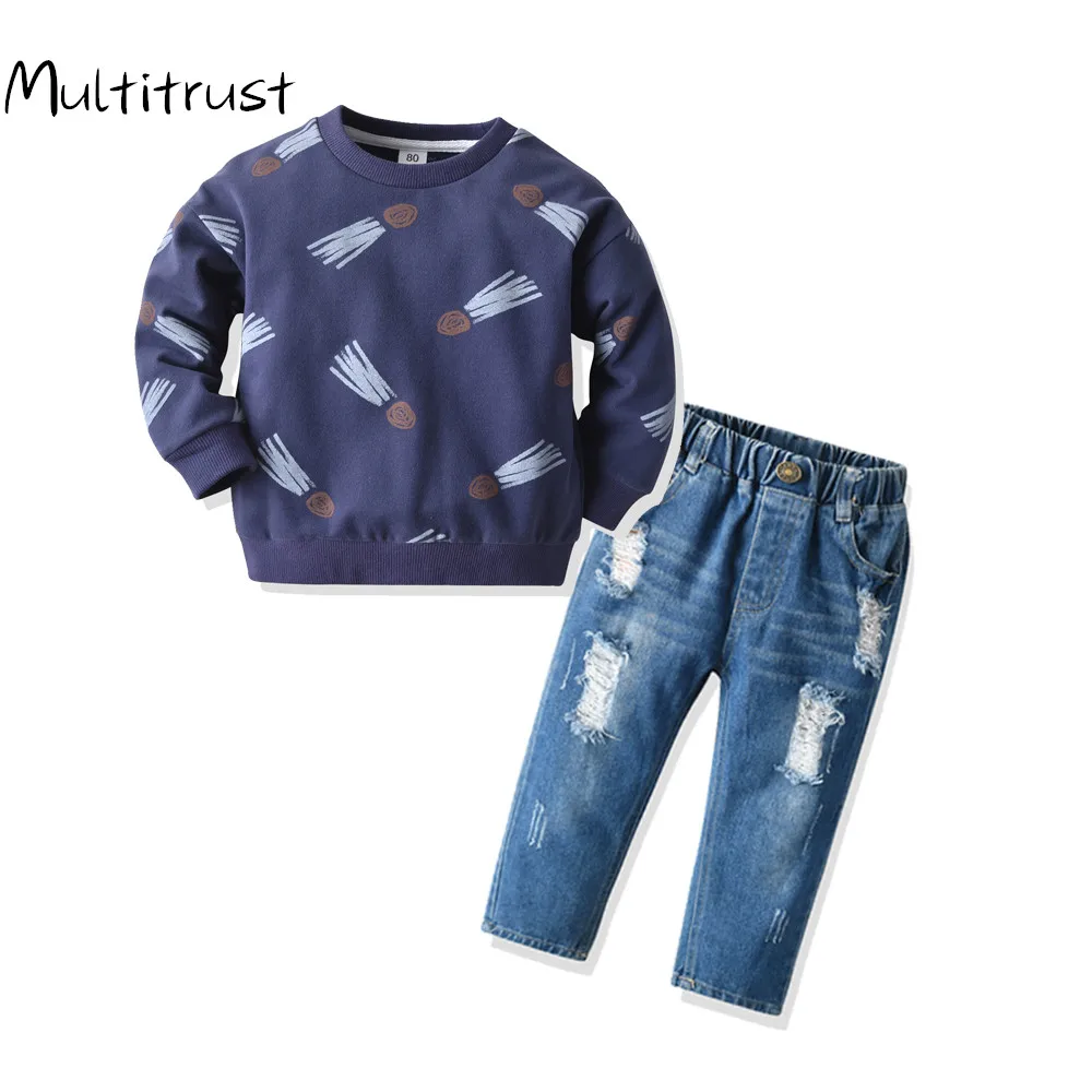 

Children's Clothing 2020 Autumn Winter New Baby Boys Clothes Long sleeve Hooded + Trousers Toddler Sport Suit Kids Costume