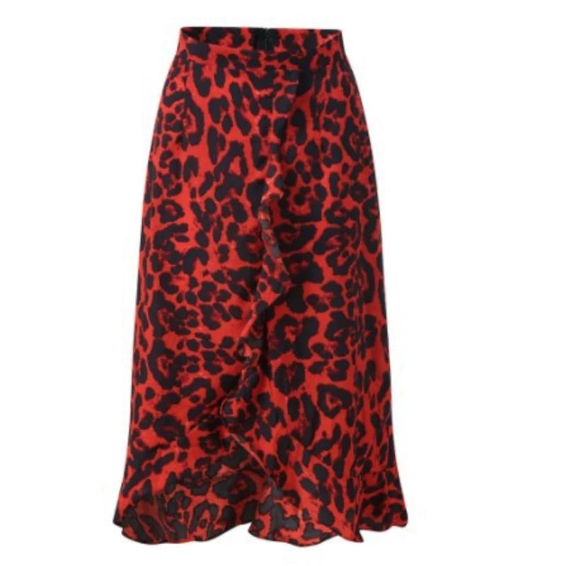 Юбка Женская средней длины с высокой талией повседневная офисная длинная юбка