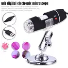 Цифровой USB микроскоп 1600X, 8 светодиодный, мегапикселей, электронный стерео микроскоп, лупа, эндоскоп, камера для лабораторных исследований