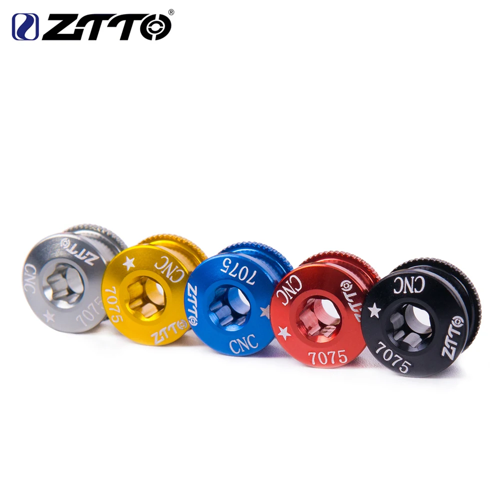 

ZTTO 5Pcs Bicycle Chainwheel Bolts 7075 T6 Aluminum Alloy CNC MTB Road Bike Chainring Screws for Parts Crankset Bicycle Part