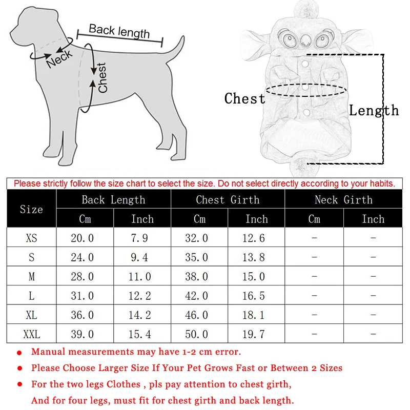 Зимняя теплая одежда для маленьких собак и кошек мультяшный хлопковый костюм