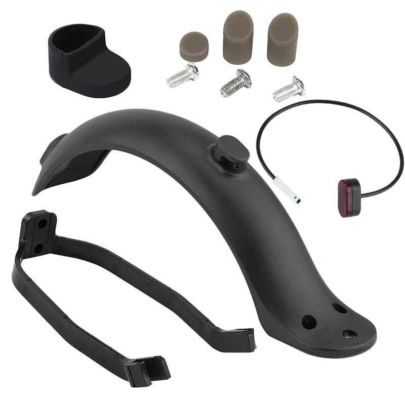 

Rear Mudguard Fender Guard + Bracket + Hook +Taillight for Xiaomi M365 Electric Scooter