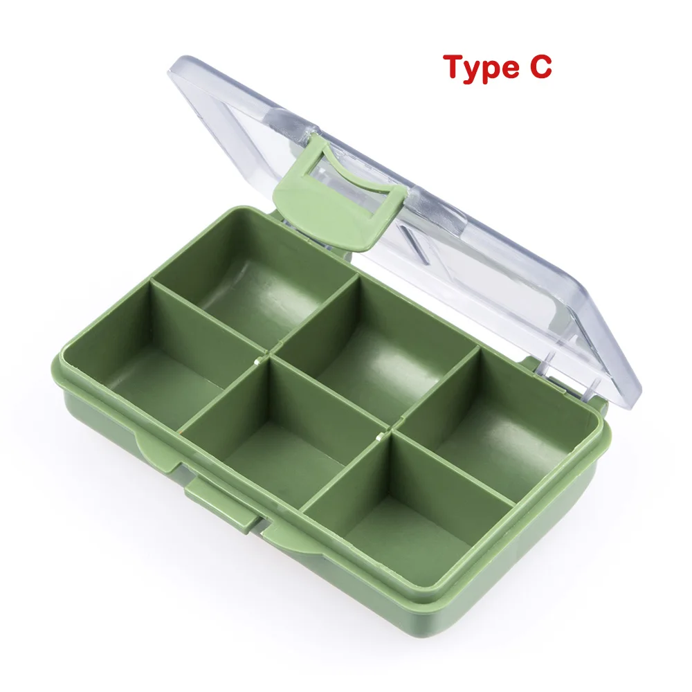 Type C Новинка, 14 отсеков, коробка для рыболовных снастей, приманка, крючки, чехол для хранения, Рыболовный инструмент, коробка для сортировки снастей для Pesca - Цвет: Type C