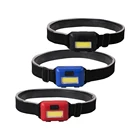 Светодиодный налобный фонарь с COB матрицей, уличсветильник водонепроницаемый Головной фонарь с регулируемым ремешком, для ночной езды, рыбалки, 3 Вт, 150 люмен