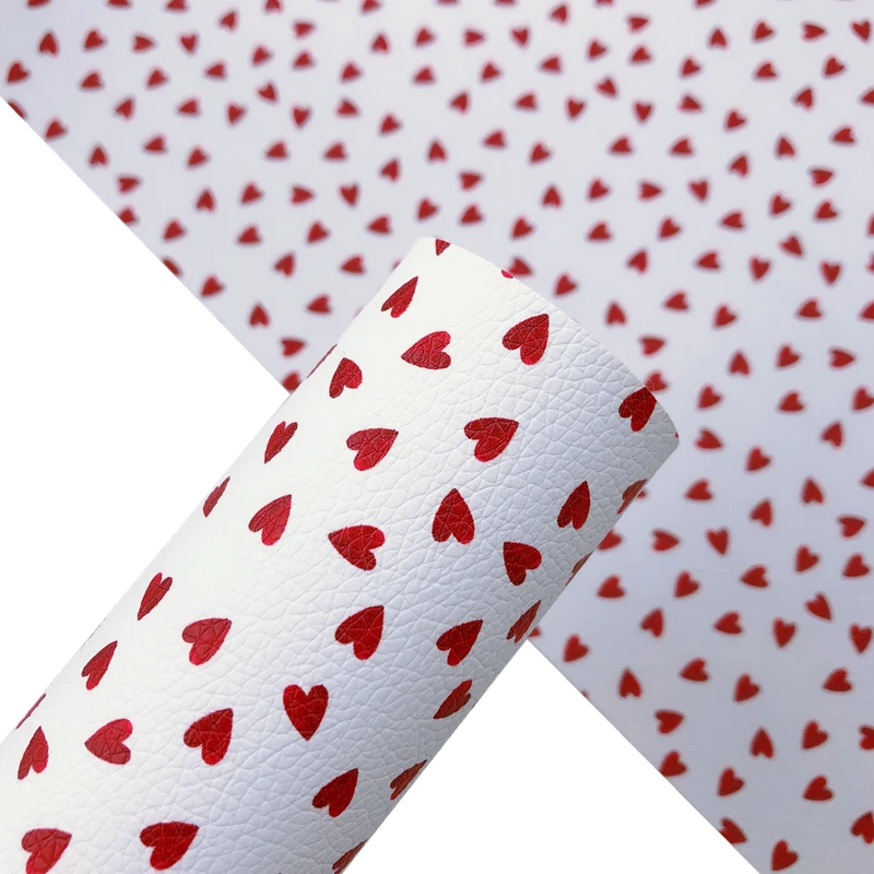 Новый Радужный 30x22 см красное сердце из искусственной кожи и блестящий пакет для