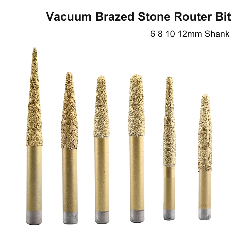 

Cone Vacuum Brazed Stone Milling Cutter, Diamond Engraving Drill, Marble Cutting Tool, Cnc Router, Granite Embossed End Mill