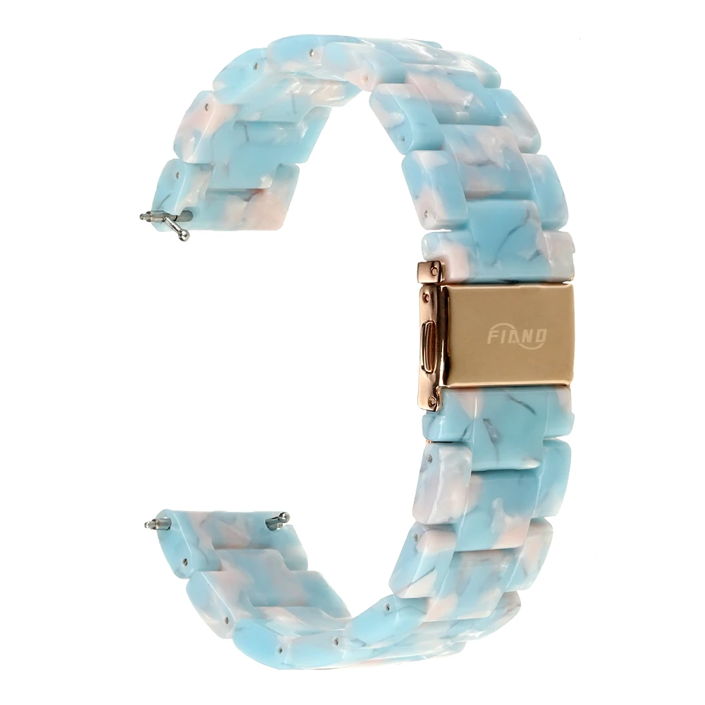 

Fiano Compatible with Galaxy Watch 42mm/Active 2 40mm 44mm Watch Band, 20mm Quick Release Resin Replacement Strap Wristband