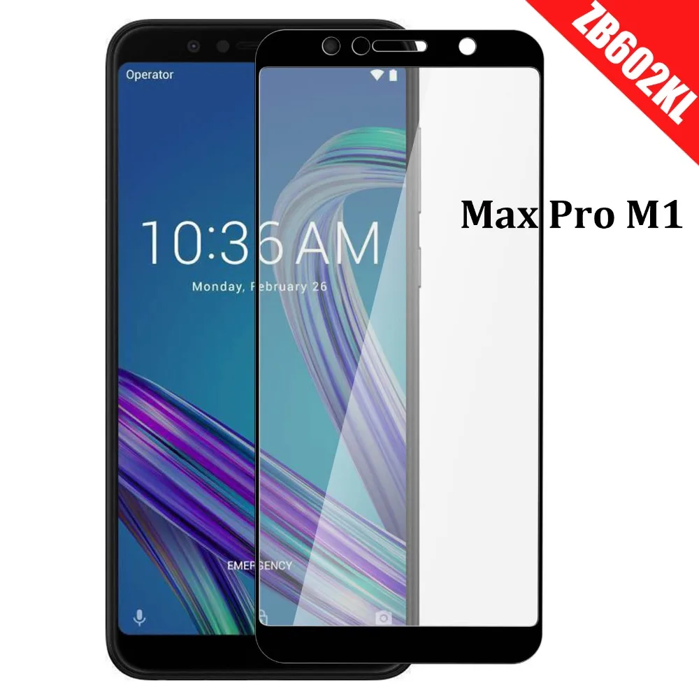 Закаленное защитное стекло для Asus ZenFone Max Pro M1 ZB601KL / ZB602KL ZB ZB602 602KL полноэкранная