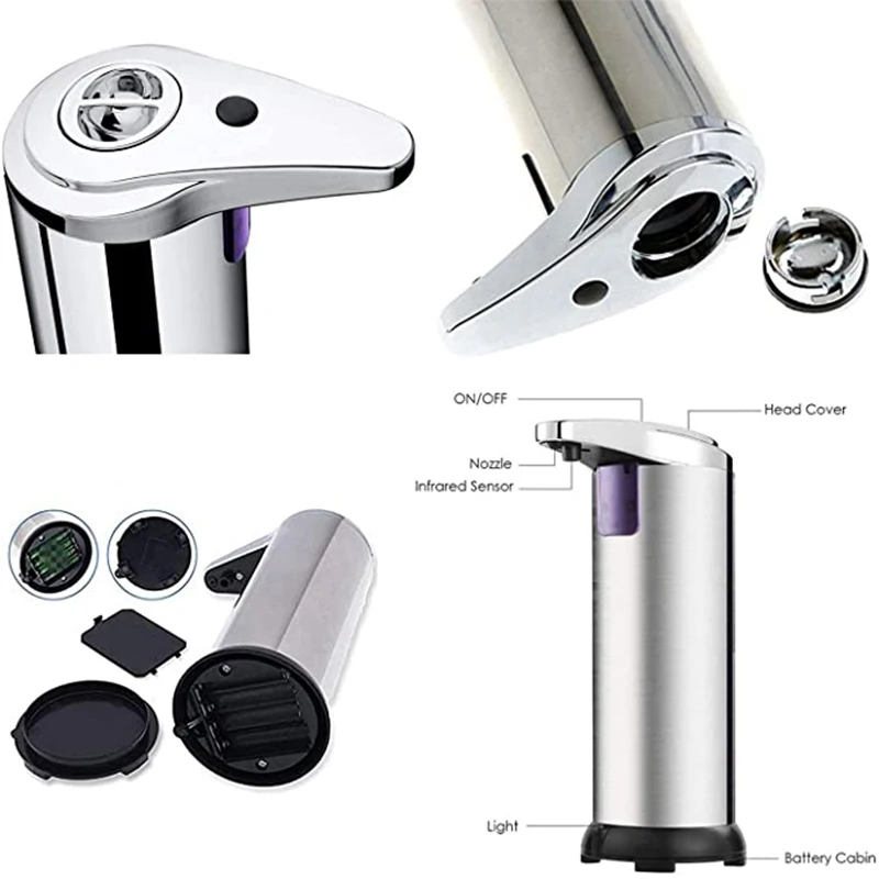 250 мл автоматический жидкое мыло инфракрасный дозатор зондирования индукции