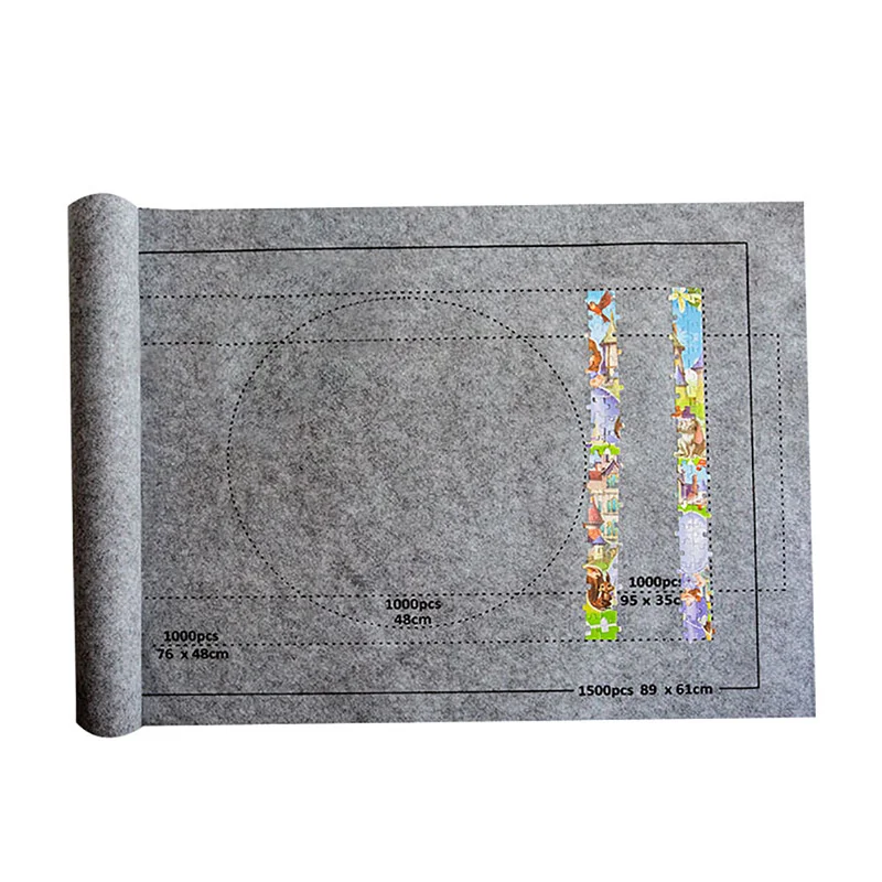 Пазлы Pad Jigsaw рулон войлочный коврик для игр Одеяло до 1500 шт.