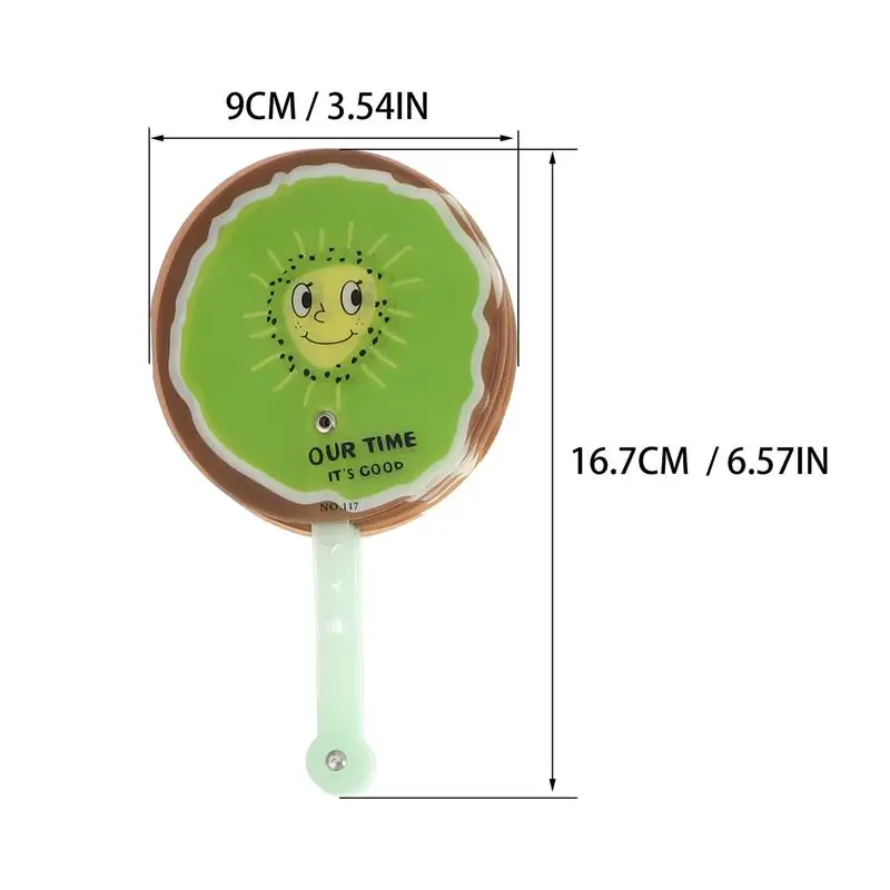 

8pcs Durable Prime Novel Fruit Pattern Summer Folding Fan for Gift Girls Kids Party