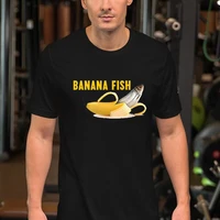 new funny t shirt fish banana printed men short sleeve harajuku t shirt fashion fruit style cute banana cartoon graphic tee