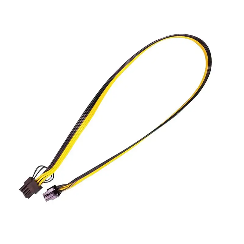 

16AWG 6 Pin PCI-e To 8 Pin (6+2) PCI-e (Male To Male) GPU Power Cable For Graphic Cards Mining HP Server Breakout Board