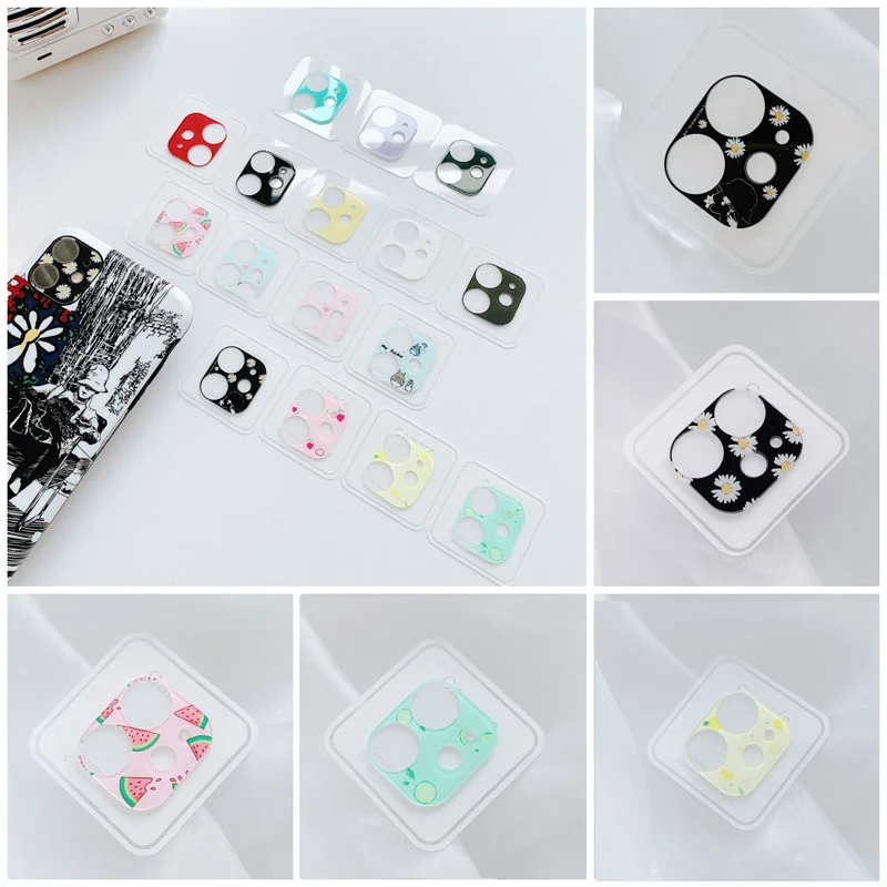 Мультяшный защитный чехол для камеры iPhone 11 Pro Max простая камера полная защита