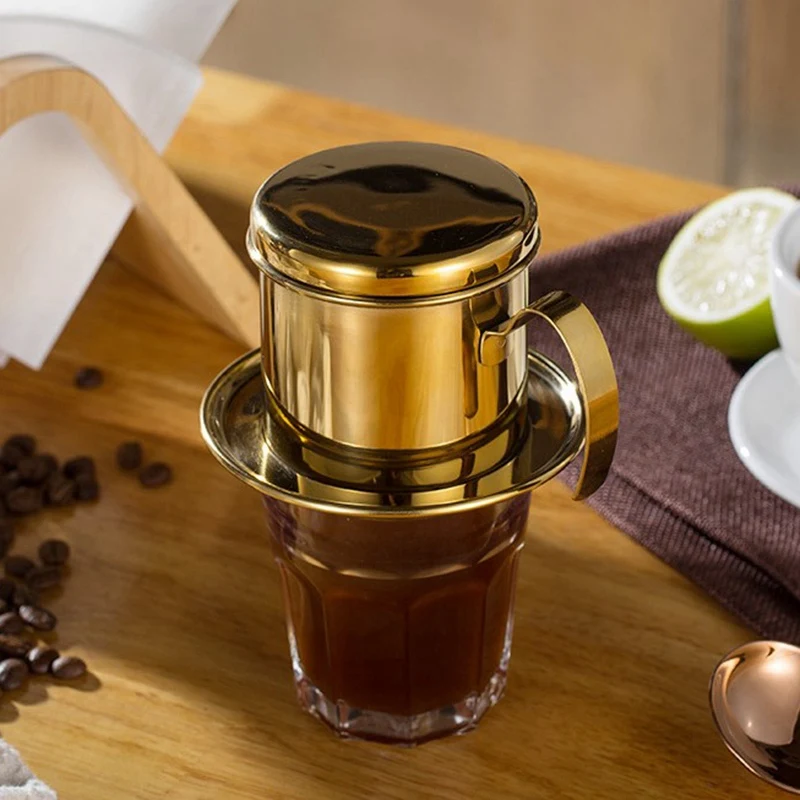 HOT-Portable Coffee Maker Stainless Steel Mini Maker/Drip Pot Filter Tea Filters Tools Vietnamese Kitchen Tool | Дом и сад