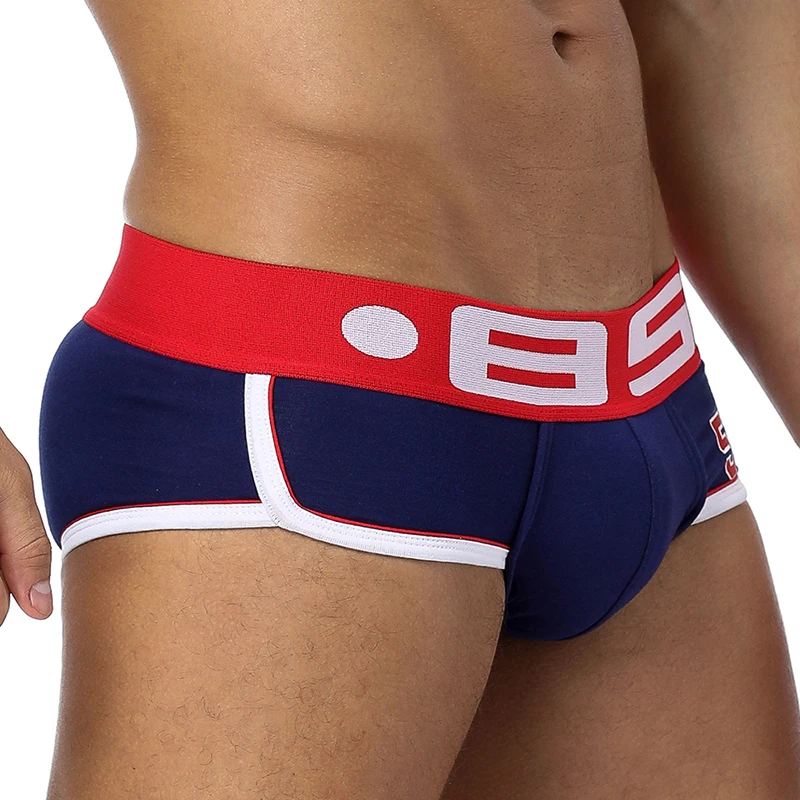 

Brand Men Underwear Sexy Men Briefs Breathable Mens Slip Cueca Male Panties Underpants Briefs 3 colors BS39