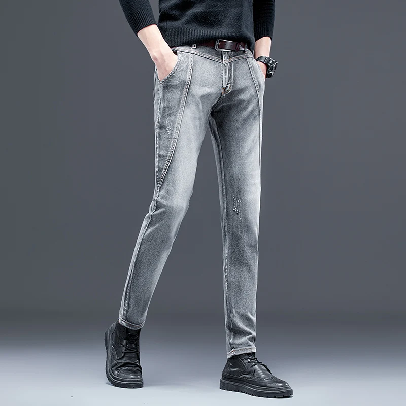 2021 лучшие бренды Лучшая цена удобные прямые джинсовые брюки мужские джинсы