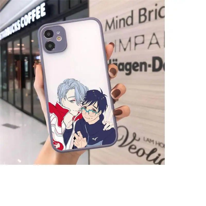 

Yuri on Ice Phone Case Matte Transparent for iPhone 7 8 11 12 s mini pro X XS XR MAX Plus cover funda