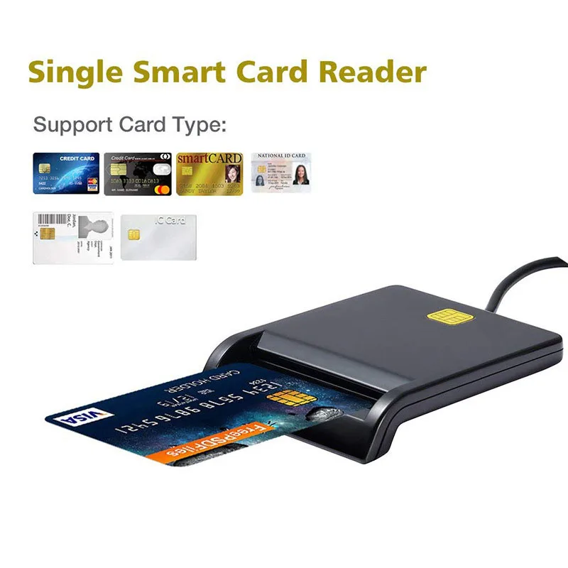Тип C считыватель смарт-карт общий доступ CAC кардридер для Sim/ATM/IC ID карты