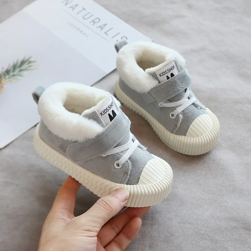 New Winter Baby Girl Boy Infant Toddler Plush Boots Thickening Snow Soft Bottom Non-Slip Warm Child Kids Shoes | Мать и ребенок