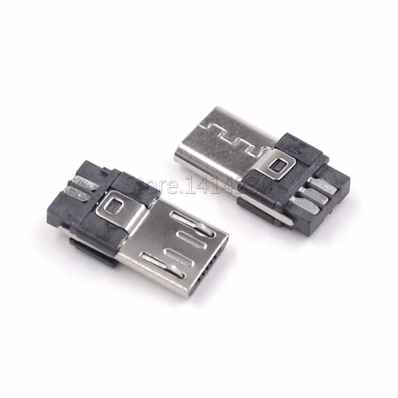 

50Pcs Mini USB Micro 5-pin male Connector Jacks Socket SMD Surface-Mount