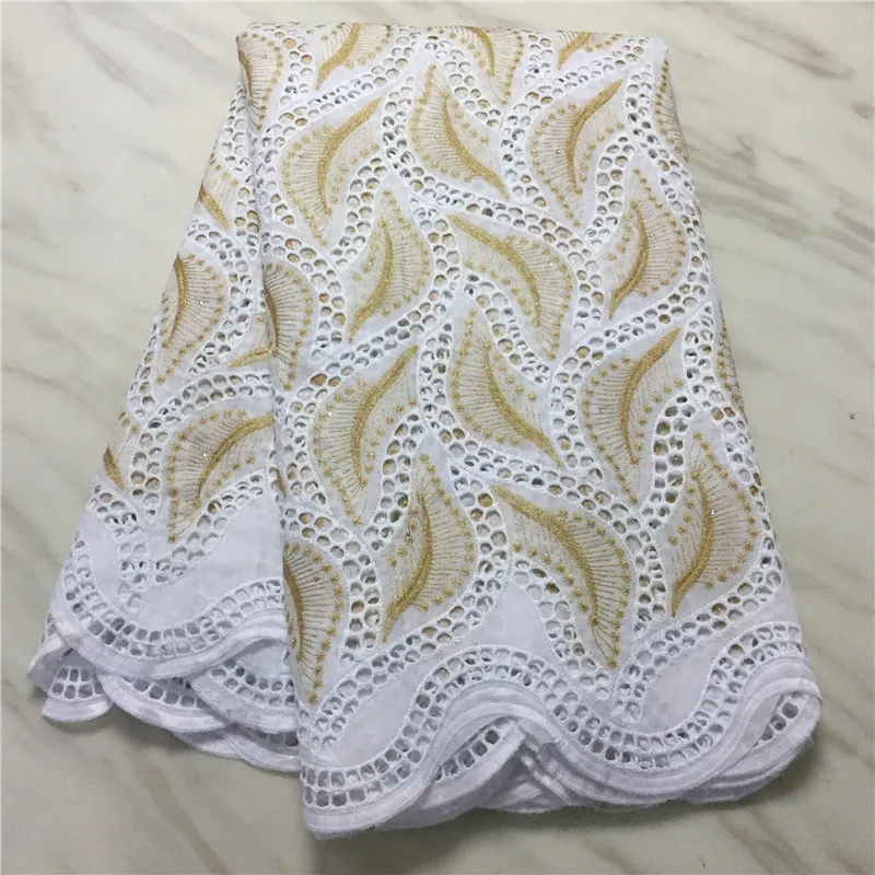 

African dry cotton lace fabric 2021 high quality embroidery lace Swiss yarn lace stone Swiss Swiss yarn lace PL116311