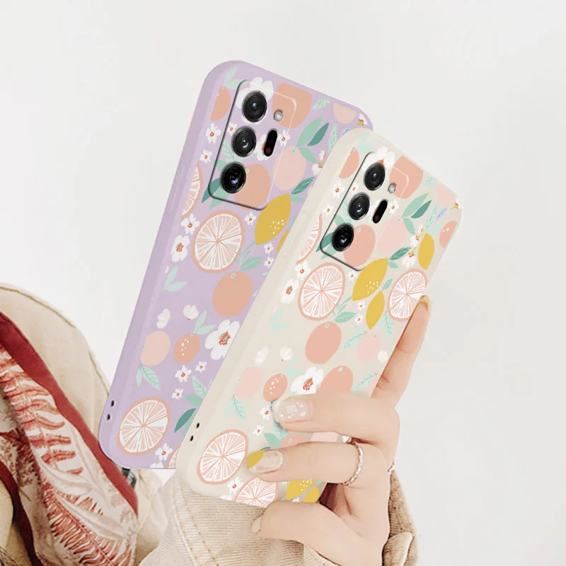 

Orange Liquid Silicone Phone Case For Samsung Galaxy A72 A52 A42 A32 A22 A21S A02S A12 A02 A71 A51 A41 A31 Soft Back Cover